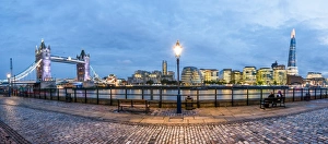 Bascule Bridge Prints: Tower Bridge and the Shard, England, United Kingdom, Europe