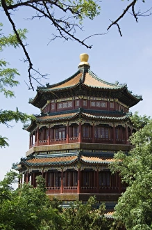 Yihe Yuan Prints: Tower of Buddhist Incense on Longevity Hill, Yihe Yuan (The Summer Palace)