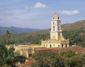 Images Dated 17th November 2008: Tower of the Church and Convent of St. Francis of Assisi, Trinidad, UNESCO World Heritage Site