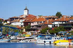 Tower of the Church of the Virgin Mary above the Old Town and Harbour, Nessebar