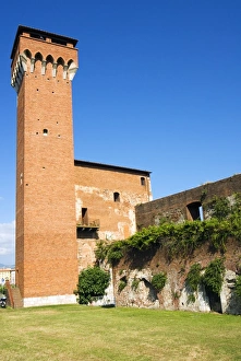Images Dated 4th July 2008: The Tower of the Citadel, Pisa, Tuscany, Italy, Europe
