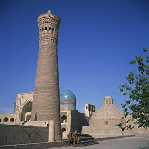 Bokhara Prints: The Tower of Death or Kalyan minaret dating from 1127