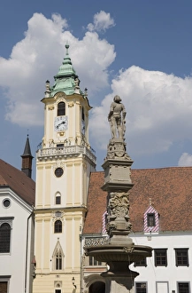Old Town Hall Prints: Tower and fountain