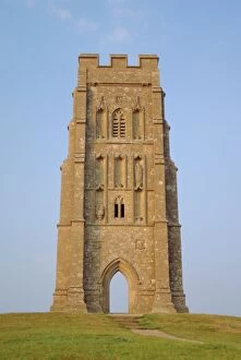 Somerset Collection: The tower, Glastonbury Tor, Glastonbury, Somerset, England, UK