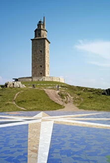 Images Dated 30th April 2011: Tower of Hercules (Torre de Hercules), A Coruna, Galicia, Spain, Europe