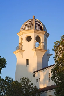 Santa Barbara Prints: Tower in Paseo Nuevo Shopping Mall, Santa Barbara, California, United States of America