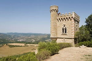 Images Dated 5th August 2007: Tower, Rennes-le Chateau, Aude, Languedoc-Roussillon, France, Europe