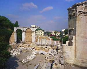 Athens Prints: Tower of the Winds and Roman Agora, Athens, Greece
