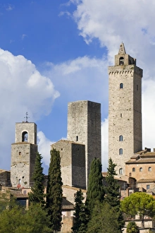 Towers of San Gimignano, UNESCO World Heritage Site, Tuscany, Italy, Europe