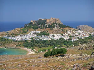 The town and acropolis of Lindos Town