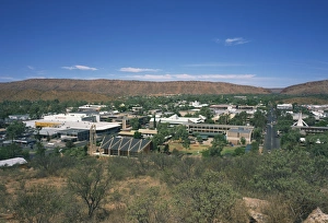 Alice Springs Prints: The town of Alice Springs, viewed from Anzac Hill, Northern Territory, Australia, Pacific