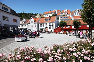 Telemark Prints: Town centre, Kragero, Telemark, South Norway, Norway, Scandinavia, Europe