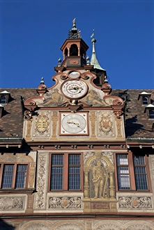 Clock Prints: Detail of town hall