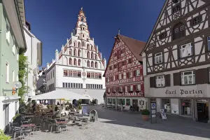 Town Hall Prints: Town hall, Bad Waldsee, Upper Swabian Baroque Route, Upper Swabia, Baden-Wurttemberg