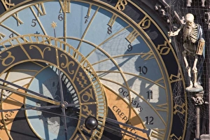 Images Dated 31st January 2000: Town Hall Clock (Astronomical clock), Old Town Square, Old Town, Prague