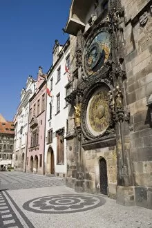 Images Dated 31st May 2007: Town Hall Clock (Astronomical clock), Old Town Square, Old Town, Prague