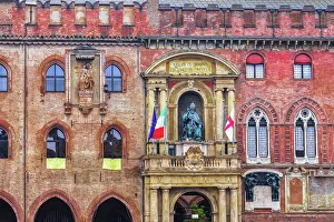 Flag Pole Prints: Town Hall facade, Palazzo d'Accursio