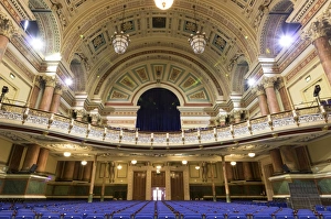 Civic Prints: Town Hall interior, Leeds, West Yorkshire, Yorkshire, England, United Kingdom, Europe