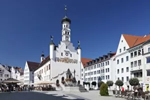 Civic Collection: Town Hall, Kempten, Schwaben, Bavaria, Germany, Europe