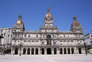 La Coruna Prints: Town Hall, La Coruna