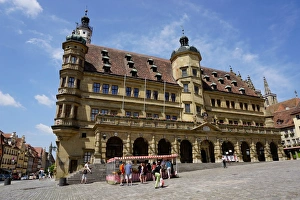 Franconia Prints: The town hall, Rothenburg ob der Tauber