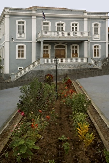 Sao Filipe Prints: Town hall, Sao Filipe, Fogo, Cape Verde Islands, Africa