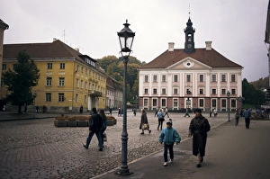 Tartu Prints: Town Hall Square, Tartu, Estonia, Baltic States, Europe