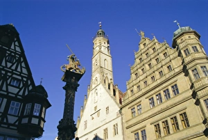 Rothenburg Prints: Town hall, Tauber
