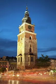 Government Collection: Town Hall Tower in Main Market Square (Rynek Glowny), UNESCO World Heritage Site