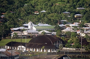 Samoa Prints: The town of Pago Pago on U