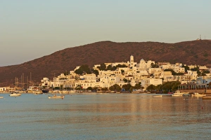 Milos Prints: Town and port, Adamas, Milos, Cyclades Islands, Greek Islands, Aegean Sea, Greece, Europe