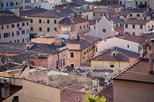 Elba Prints: The town of Portoferraio, Elba, Italy, Europe