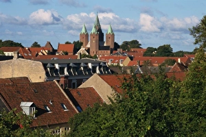 Town roofs, Kalundborg, Zealand, Denmark, Scandinavia, Europe