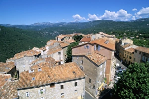 Alpes Maritime Prints: Town of Saint Cesaire-sur-Siagne, Alpes Maritimes, Cote d Azur, Provence