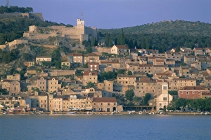 Sibenik Prints: The town of Sibenik, Dalmatia, Dalmatian coast, Croatia, Europe
