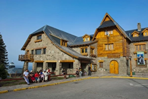 Bariloche Prints: Town square of Bariloche, Argentina, South America