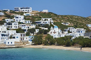 Cylades Prints: Town, Stavros, Donoussa, Cyclades, Aegean, Greek Islands, Greece, Europe