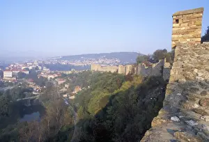 Surrounding Wall Prints: Town of Veliko Tarnovo and walls of Tsarevets fortress from Tsarevetes Hill