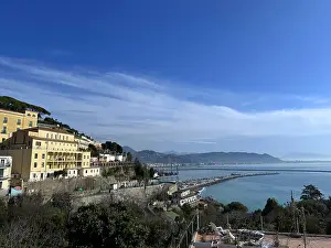 Cuisine Prints: The town of Vietri sul Mare on the Amalfi Coast, Campania, Italy