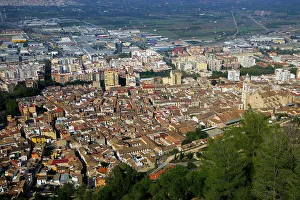 Shot Prints: Town of Xativa (Jativa), Valencia province, Spain, Europe