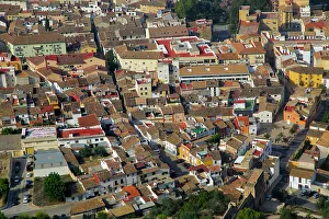 Dense Prints: Town of Xativa (Jativa), Valencia province, Spain, Europe
