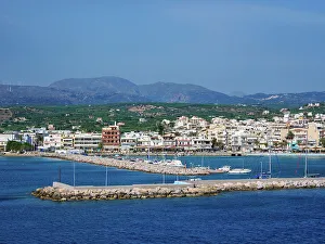 Lasithi Region Prints: Townscape of Sitia, Lasithi Region, Crete, Greek Islands, Greece, Europe