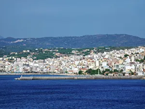 Lasithi Region Prints: Townscape of Sitia, Lasithi Region, Crete, Greek Islands, Greece, Europe