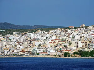 Lasithi Region Prints: Townscape of Sitia, Lasithi Region, Crete, Greek Islands, Greece, Europe