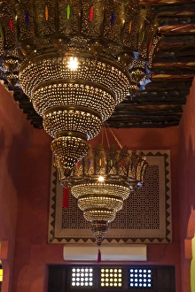 Images Dated 16th December 2007: Detail of a traditional Arabian light in the restored Souq Waqif