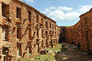 Sustainability Prints: Traditional barn-fortress for crop harvesting, Tallate, Anti-Atlas, Morocco