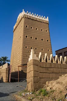 Saudi Arabia Prints: Traditional build mud towers used as living homes, Najran, Kingdom of Saudi Arabia