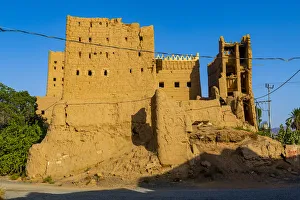 Traditional build mud towers used as living homes, Najran, Kingdom of Saudi Arabia