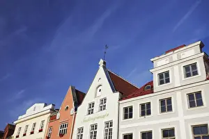 Traditional Buildings Prints: Traditional buildings in Town Hall Square (Raekoja Plats), Tallinn, Estonia