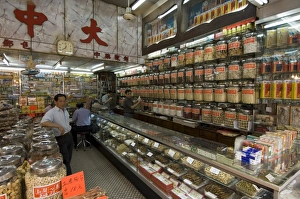 Chinese Ethnicity Prints: Traditional Chinese medicine, Mong Kok district, Kowloon, Hong Kong, China, Asia